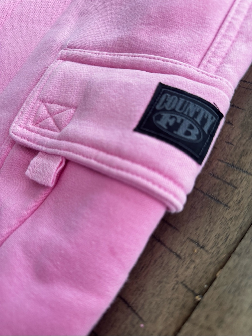 FB county Pink Cargo Joggers with Drawstring Waist - Picture 5 of 12